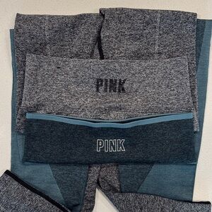 LOT OF TWO 2️⃣ PINK Victoria's Secret Leggings small EUC